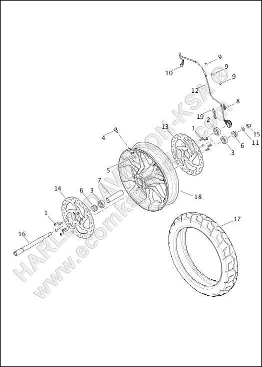 WHEEL, FRONT - XG750A